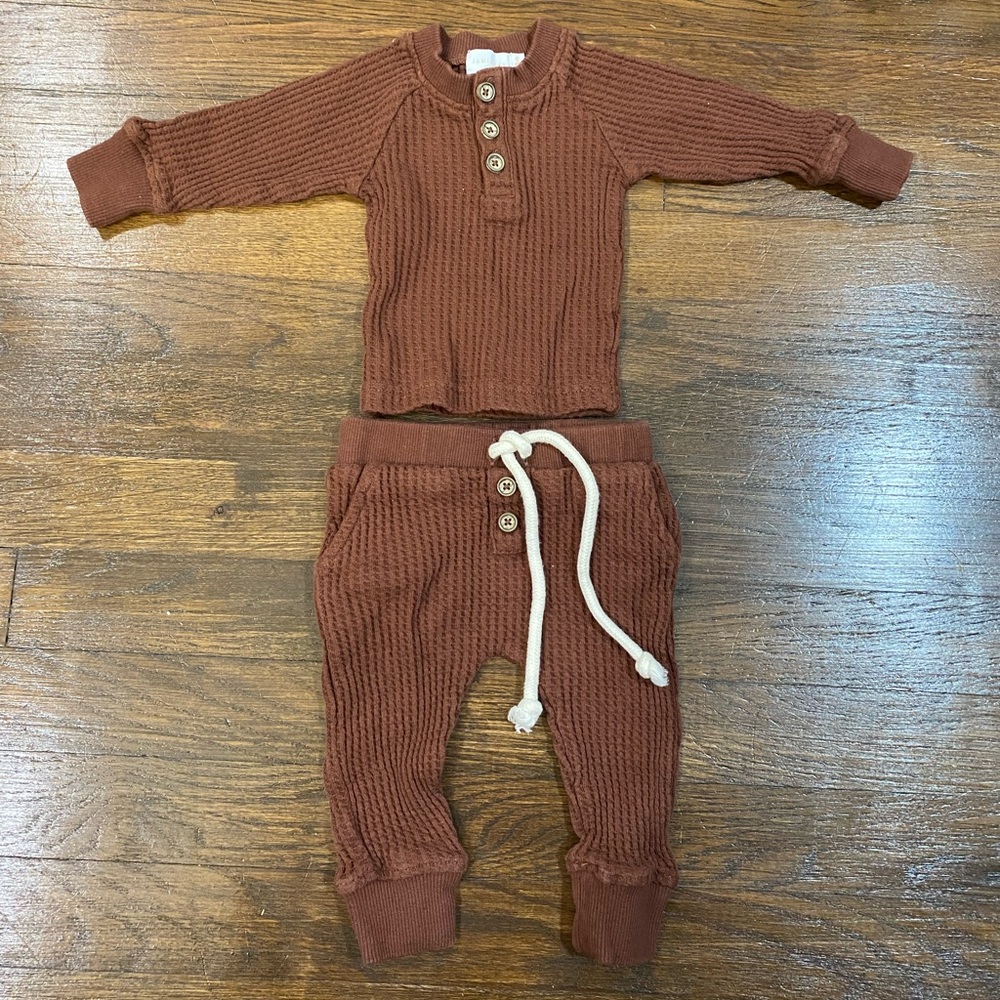 Jamie Kay Organic Cotton Waffle Set 0-3m